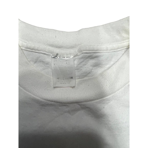 Vtg New York Statue of Liberty Single Stitch T-Shirt Tourist Neon M - Picture 2 of 7